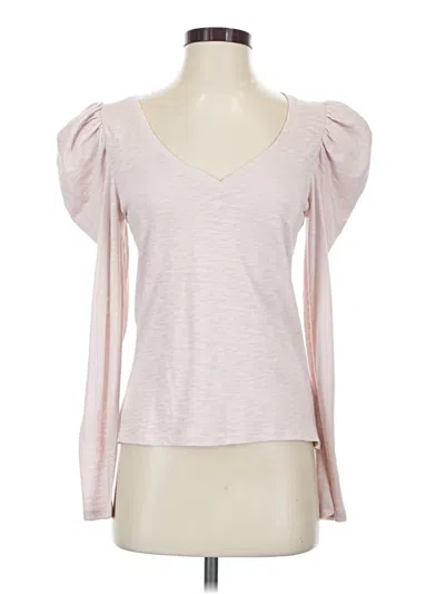 Pre-owned Express Long Sleeve Top Pink Sweetheart Neckline Tops