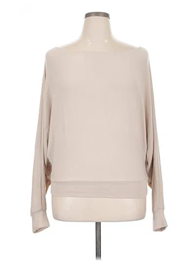 Pre-owned Express Long Sleeve Top Tan Boatneck Tops