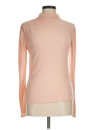 Pre-owned Express Long Sleeve Top Tan Turtleneck Tops