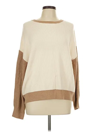 Pre-owned Express Long Sleeve Top Tan Turtleneck Tops