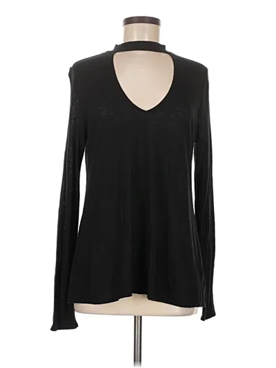 Pre-owned Express Long Sleeve T-shirt In Black