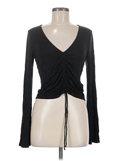 Pre-owned Express Long Sleeve T-shirt In Black