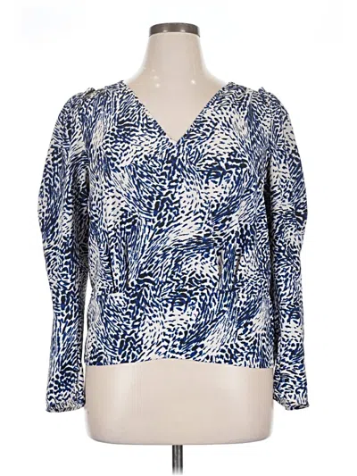Pre-owned Express Long Sleeve T-shirt In Blue