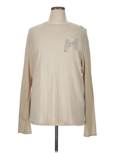 Pre-owned Express Long Sleeve T-shirt In Brown