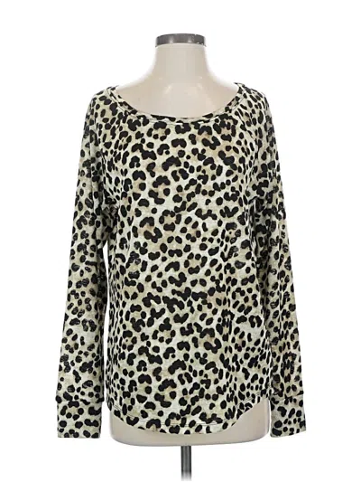 Pre-owned Express Long Sleeve T-shirt In Brown