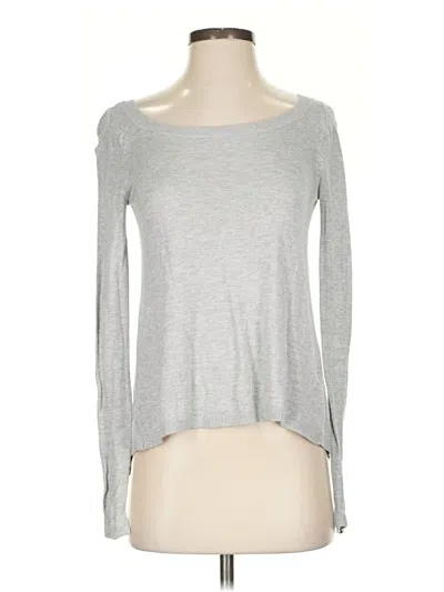 Pre-owned Express Long Sleeve T-shirt In Gray