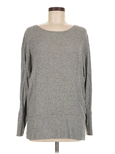 Pre-owned Express Long Sleeve T-shirt In Gray
