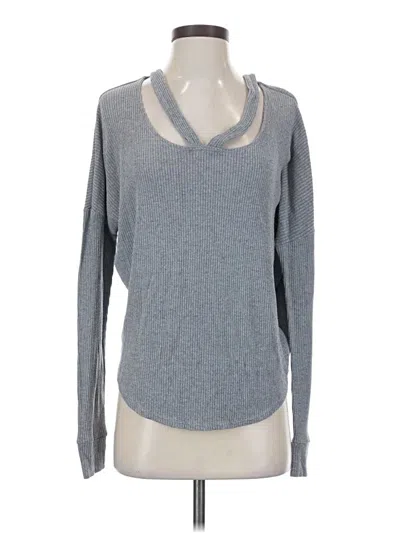 Pre-owned Express Long Sleeve T-shirt In Gray