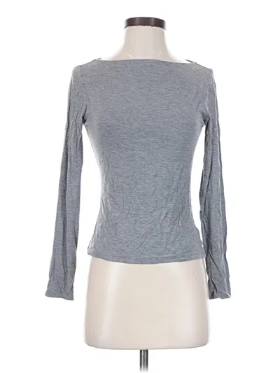 Pre-owned Express Long Sleeve T-shirt In Gray