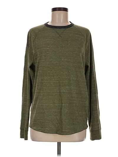 Pre-owned Express Long Sleeve T-shirt In Green