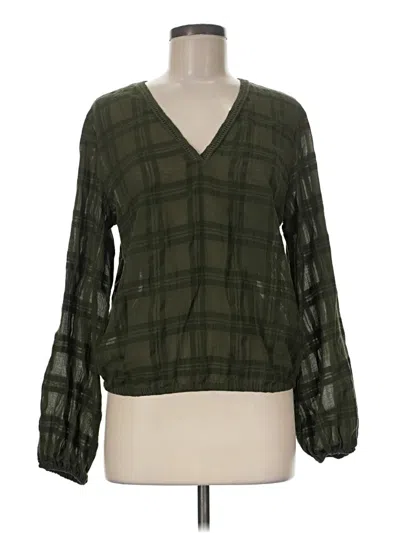 Pre-owned Express Long Sleeve T-shirt In Green