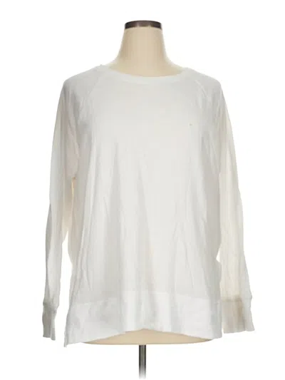 Pre-owned Express Long Sleeve T-shirt In Ivory