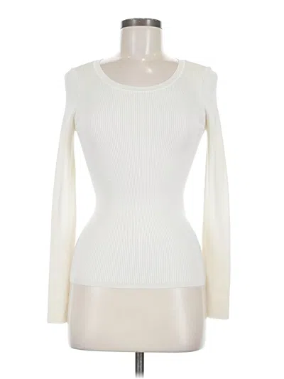 Pre-owned Express Long Sleeve T-shirt In Ivory