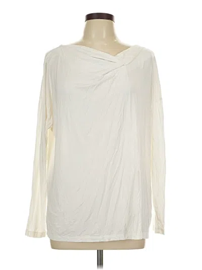 Pre-owned Express Long Sleeve T-shirt In Ivory