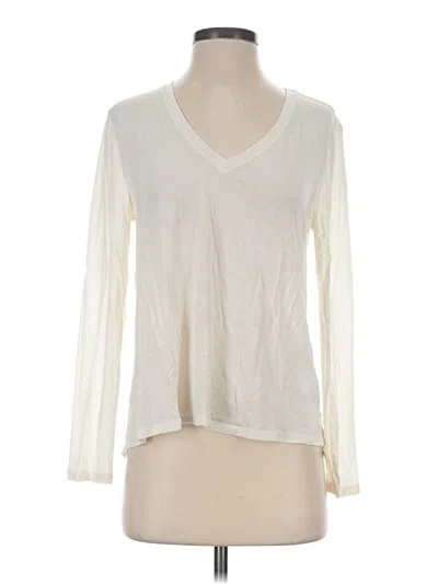 Pre-owned Express Long Sleeve T-shirt In Ivory
