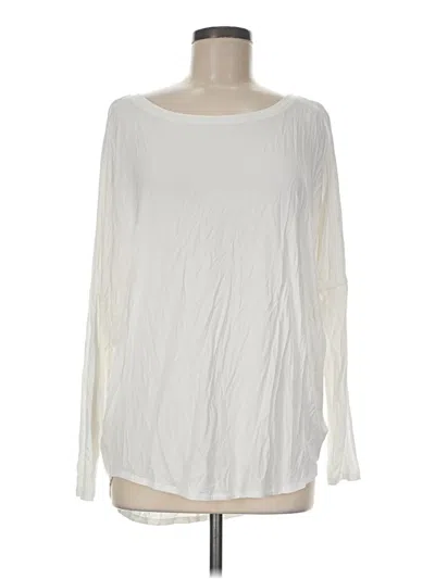 Pre-owned Express Long Sleeve T-shirt In Ivory