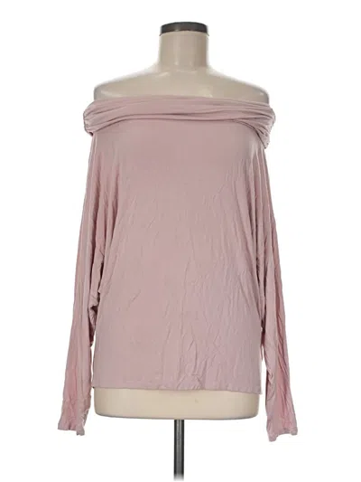 Pre-owned Express Long Sleeve T-shirt In Pink