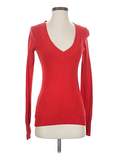 Pre-owned Express Long Sleeve T-shirt In Red