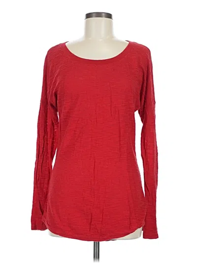 Pre-owned Express Long Sleeve T-shirt In Red
