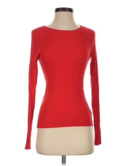 Pre-owned Express Long Sleeve T-shirt In Red