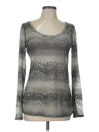 Pre-owned Express Long Sleeve T-shirt In Silver