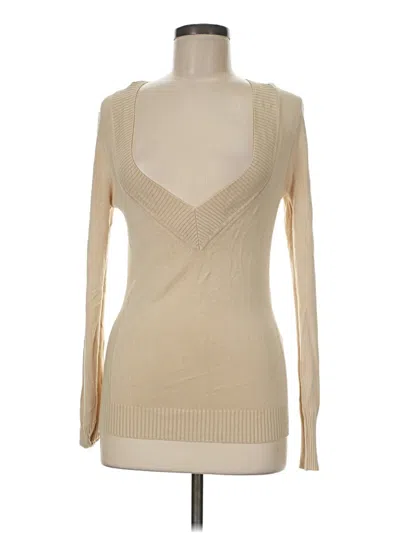 Pre-owned Express Long Sleeve T-shirt In Tan