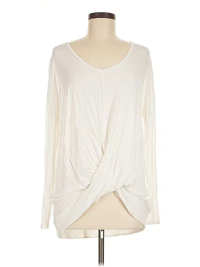 Pre-owned Express Long Sleeve T-shirt In White