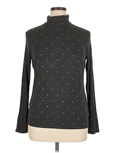 Pre-owned Express Long Sleeve Turtleneck In Black
