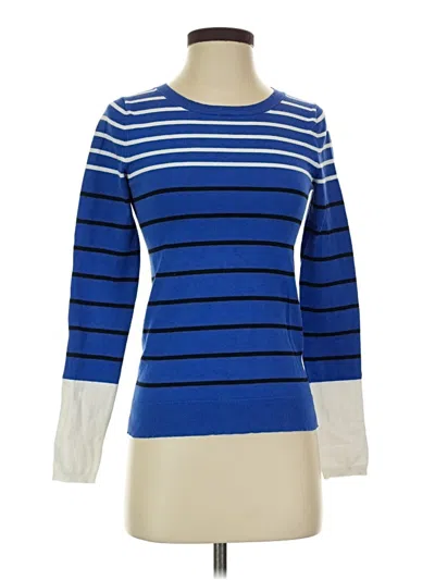 Pre-owned Express Long Sleeve Turtleneck In Blue