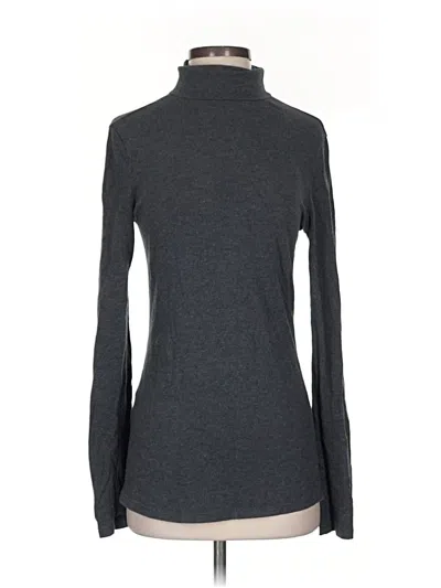 Pre-owned Express Long Sleeve Turtleneck In Gray
