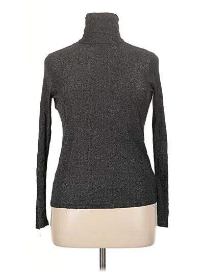 Pre-owned Express Long Sleeve Turtleneck In Gray