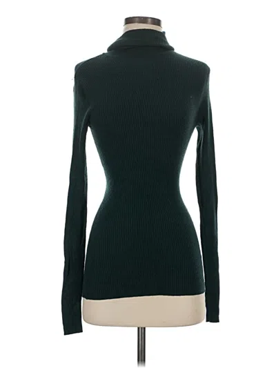 Pre-owned Express Long Sleeve Turtleneck In Green