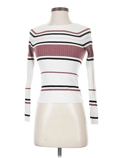 Pre-owned Express Long Sleeve Turtleneck In Ivory