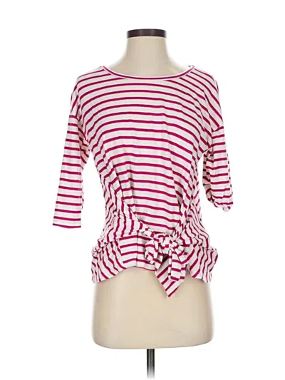Pre-owned Express One Eleven 3/4 Sleeve Top Red Boatneck Tops