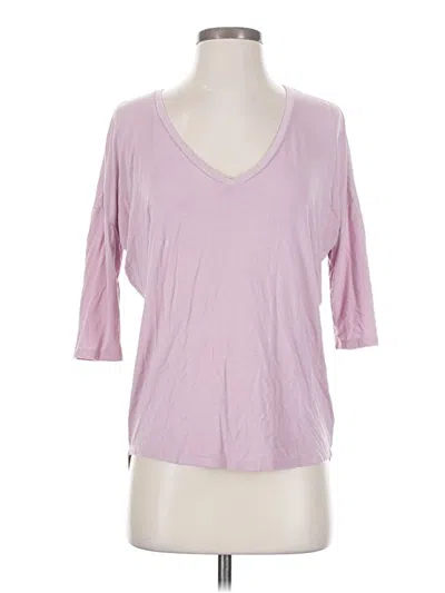 Pre-owned Express One Eleven 3/4 Sleeve T-shirt In Pink