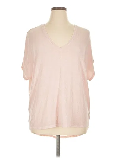 Pre-owned Express One Eleven 3/4 Sleeve T-shirt In Pink