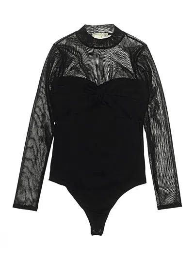 Pre-owned Express One Eleven Bodysuit In Black