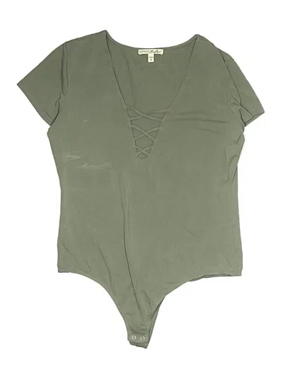 Pre-owned Express One Eleven Bodysuit In Green