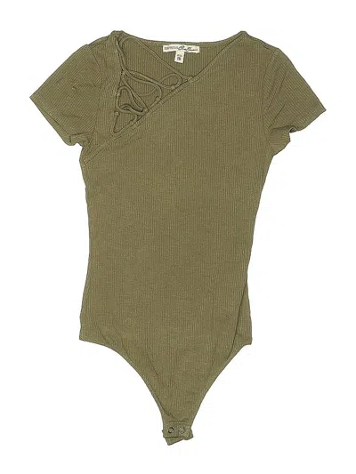 Pre-owned Express One Eleven Bodysuit In Green