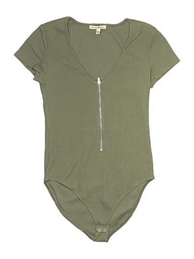 Pre-owned Express One Eleven Bodysuit In Green