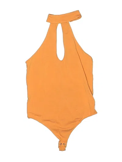 Pre-owned Express One Eleven Bodysuit In Orange