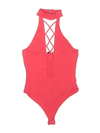 Pre-owned Express One Eleven Bodysuit In Red