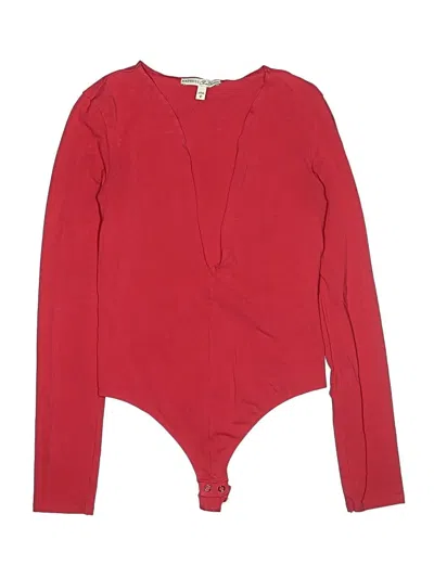 Pre-owned Express One Eleven Bodysuit In Red