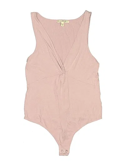 Pre-owned Express One Eleven Bodysuit In Tan