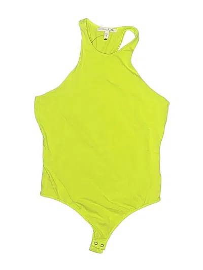 Pre-owned Express One Eleven Bodysuit In Yellow