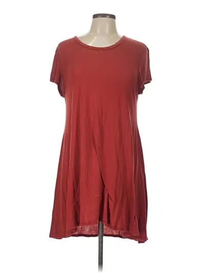 Pre-owned Express One Eleven Casual Dress In Burgundy