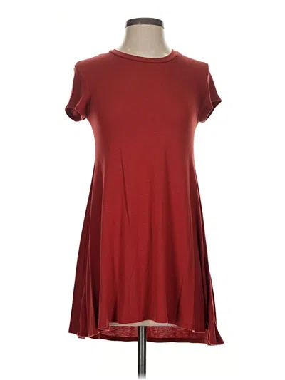 Pre-owned Express One Eleven Casual Dress In Burgundy