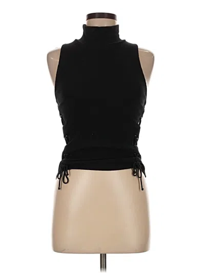 Pre-owned Express One Eleven Halter Top Black Halter Neckline Tops