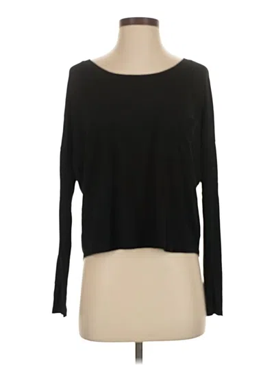 Pre-owned Express One Eleven Long Sleeve T-shirt In Black