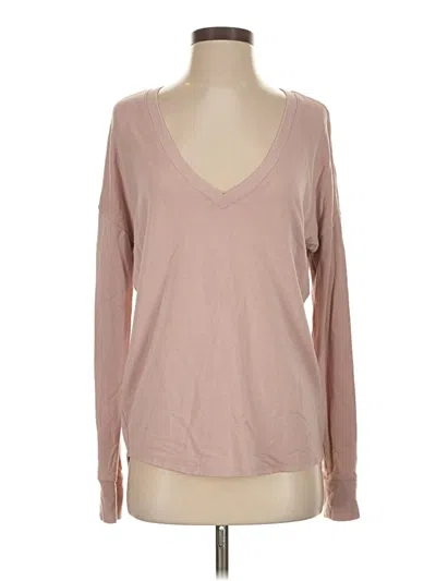 Pre-owned Express One Eleven Long Sleeve T-shirt In Pink